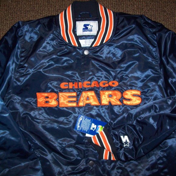 CHICAGO BEARS STARTER ThrowBack Snap Down Jacket - Picture 7 of 8